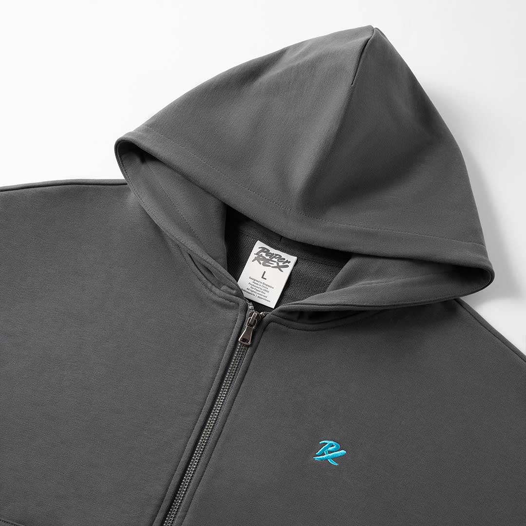 PRX Zip Hoodie Grey - Image 3